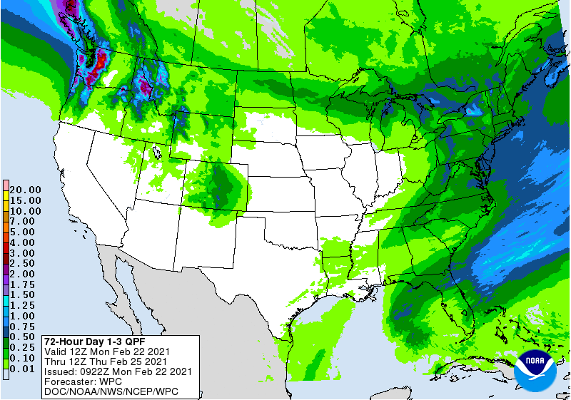 72 Hour Day 1-3 QPF